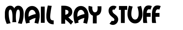 Mail Ray Stuff font preview